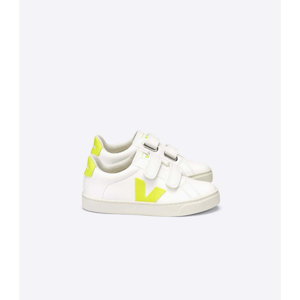 Kids\' Veja ESPLAR CHROMEFREE Shoes White/Green | SG 726GSO